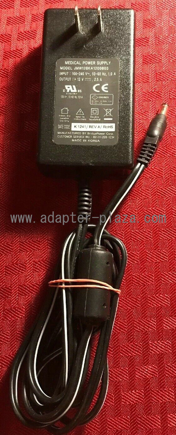 New AULT 12V DC 2.5A AC Adapter JMW128KA1200B03 Medical Switching Power Supply